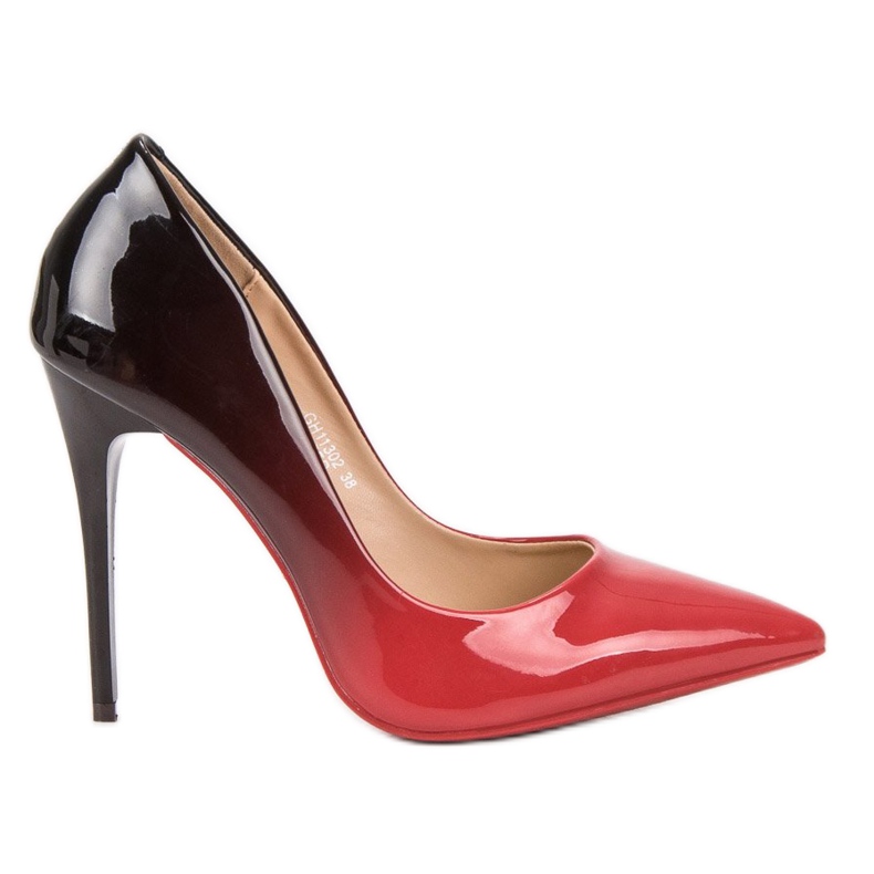 Jumex Talons ombrés sexy rouge