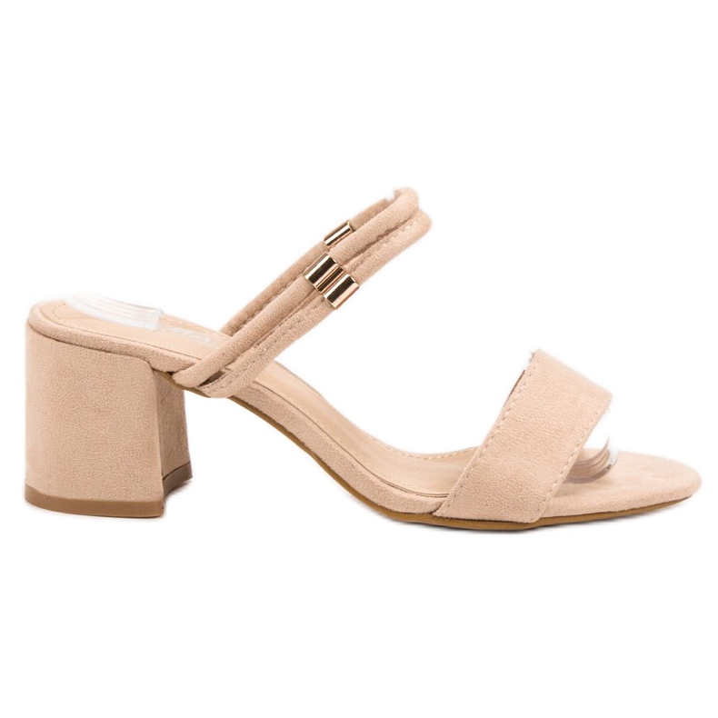 Fama Pantoufles élégantes brun Fama Pantoufles élégantes brun