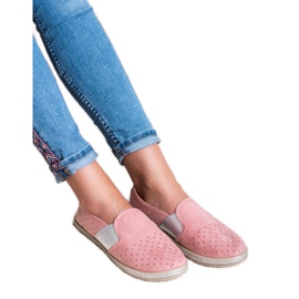 Mckeylor Slipons en daim rose