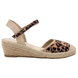 Best Shoes Espadrilles Compensées brun