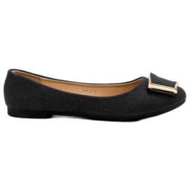 SHELOVET Ballerines élégantes le noir