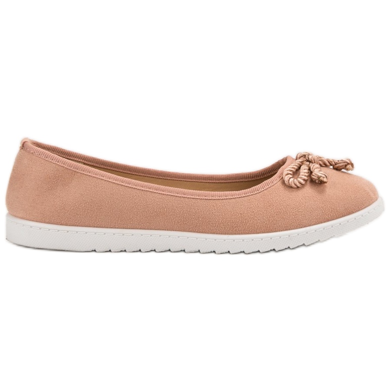 Comer Ballerines en daim rose