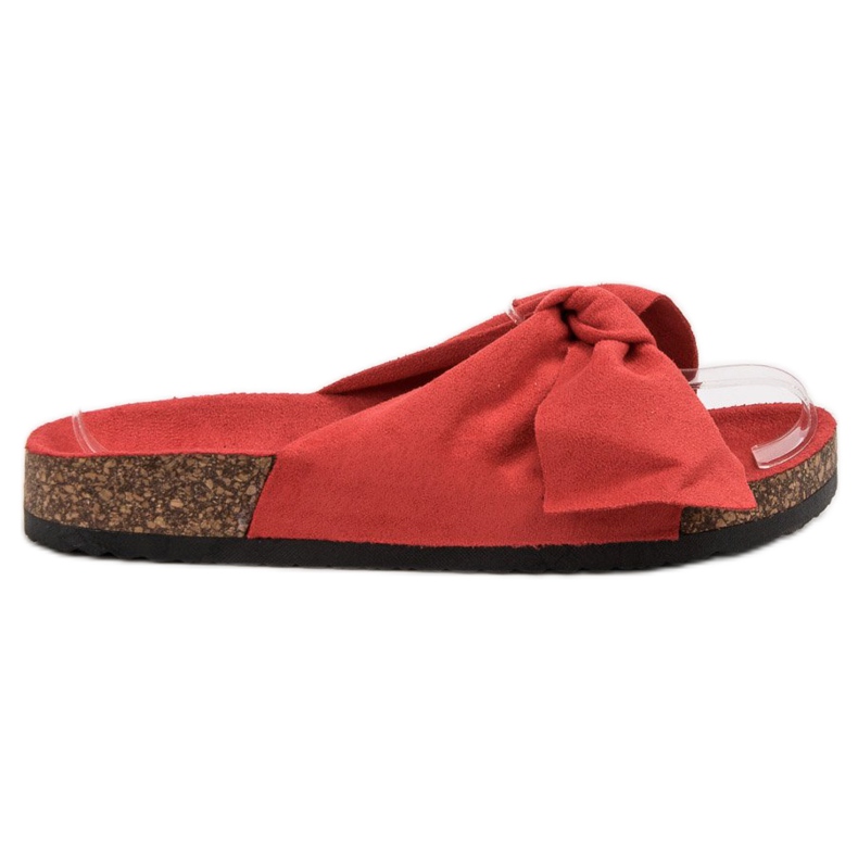 Diamantique Pantoufles Avec Noeud rouge