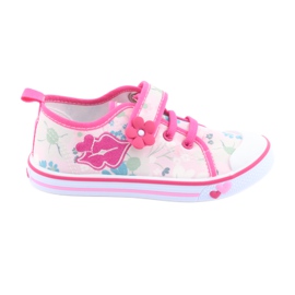 American Club Sneakers Mouth Semelle intérieure en cuir américain blanc brun rose