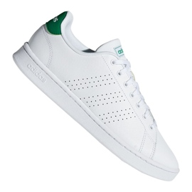 Chaussures Adidas Advantage M F36424 blanche vert