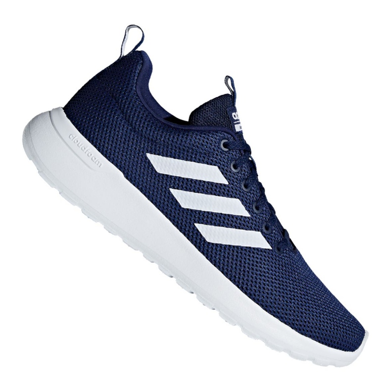 Chaussures de course adidas Lite Racer Cln M B96566 blanche bleu marin