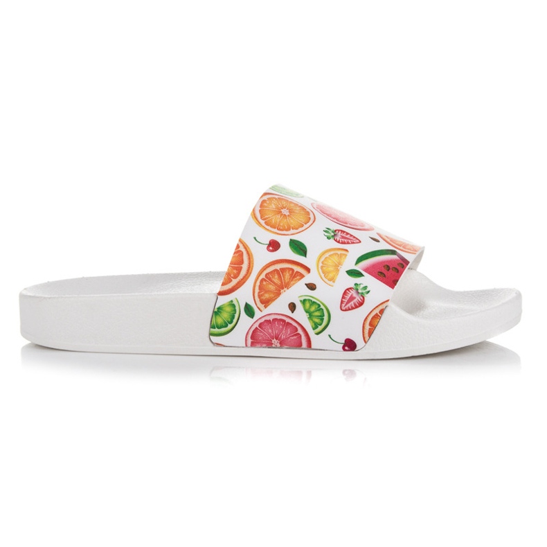 Vices Pantoufles aux fruits blanche