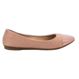 Comer Ballerines en poudre à la mode rose