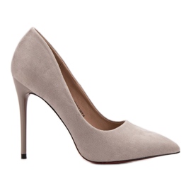 Jumex Talons en daim gris
