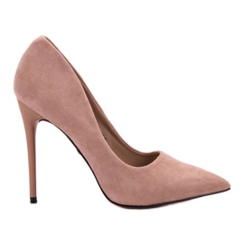 Jumex Talons en daim rose