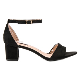 Super Me Sandales confortables sur un bar le noir