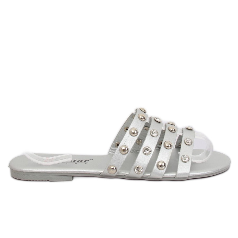 Chaussons femme argent DD83P Argent gris