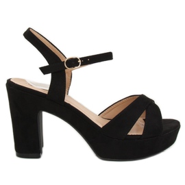 Sandales noires noires JC15017 Noir le noir Sandales noires noires JC15017 Noir le noir