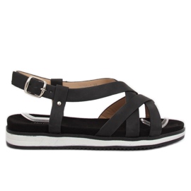 Sandales pour femmes noires 1499 Noir le noir