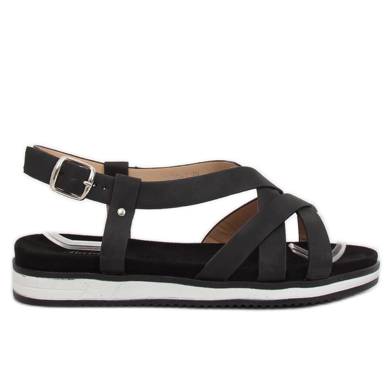 Sandales pour femmes noires 1499 Noir le noir
