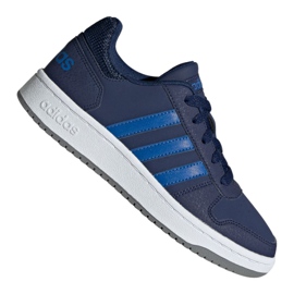 Chaussures Adidas Hoops 2.0 K Jr EE8999 bleu marin
