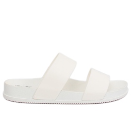 Chaussons blancs pour femmes TS-23 Blanc