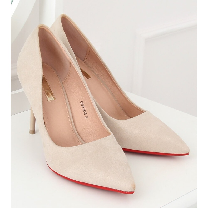 Escarpins sur une broche beige E22369 Beige II-GAT Escarpins sur une broche beige E22369 Beige II-GAT