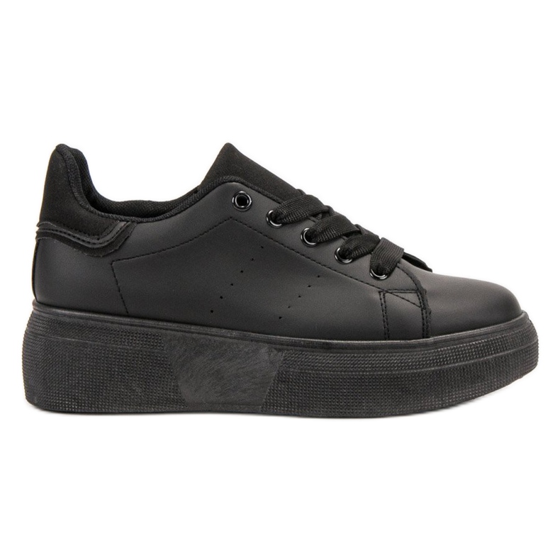 SHELOVET Chaussures de sport noires le noir