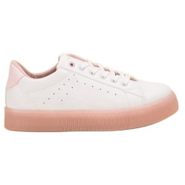 SHELOVET Chaussures de sport à lacets blanc