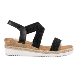 Bello Star Espadrilles Slip On Sandales noir