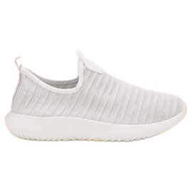 SHELOVET Chaussures de sport blanches à enfiler