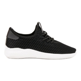 SHELOVET Chaussures de sport avec maille le noir