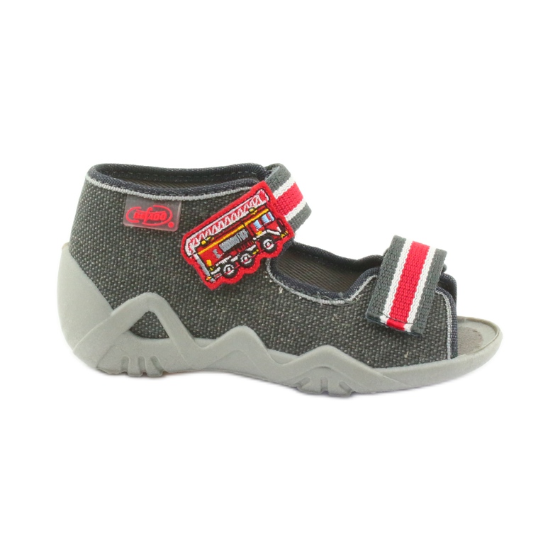 Chaussons garçon Napa Befado 250P089 gris rouge