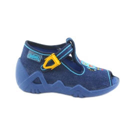 Chaussons garçon Befado 217P103 bleu marine