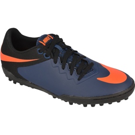 Chaussures de football Nike HypervenomX Pro Tf M 749904-480 bleu, noir, marine, orange bleu marin