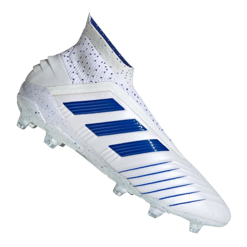Chaussures de foot Adidas Predator 19+ Fg M BC0548 blanche blanche