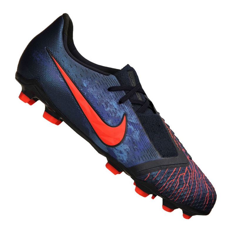 Nike Phantom Vnm Elite Fg Jr AO0401-440 chaussures de football le noir bleu marin