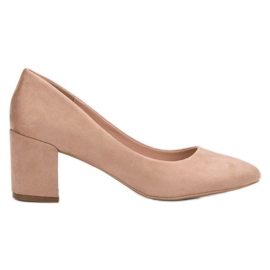 Small Swan Escarpins en daim brun Small Swan Escarpins en daim brun