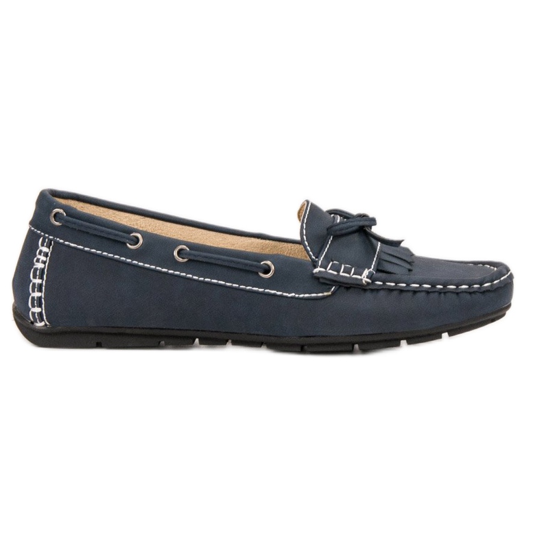 SHELOVET Mocassins Avec Un Noeud bleu