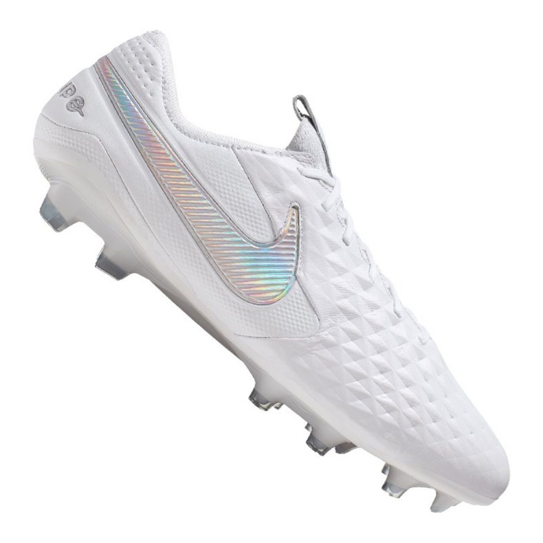 Chaussures de football Nike Legend 8 Elite Fg M AT5293-100 blanche blanche