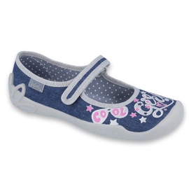 Chaussures pour enfants Befado 114Y368 bleu marine rose gris