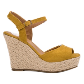 JESSY ROSS Sandales moutarde jaune
