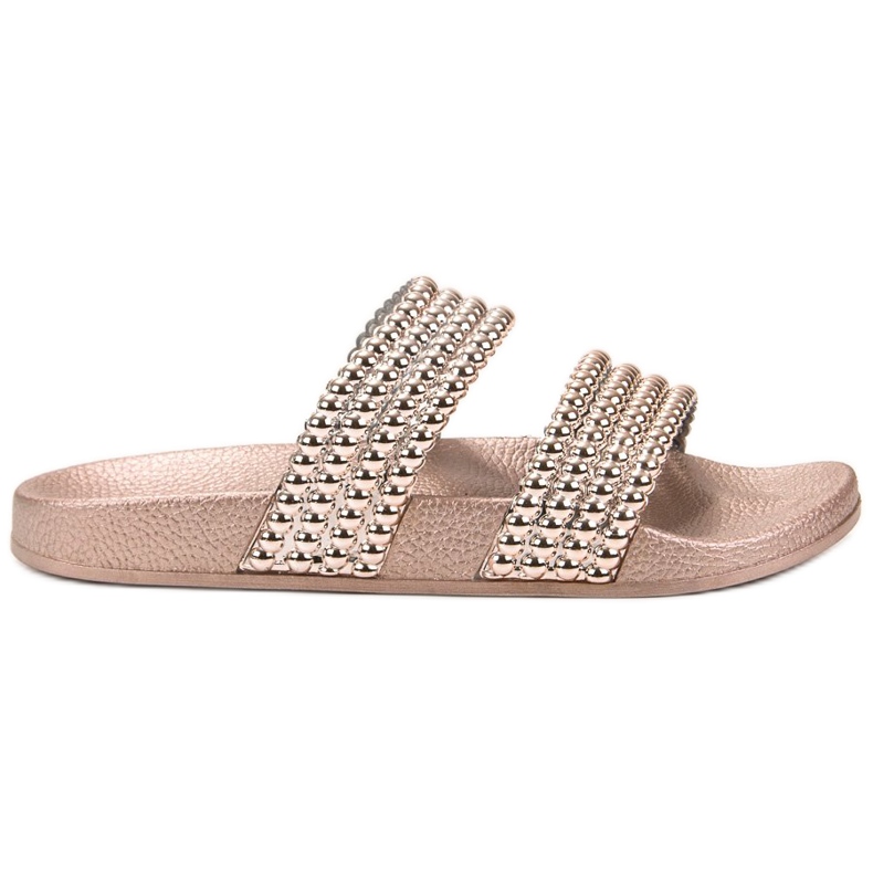 Bello Star Pantoufles Avec Des Perles jaune