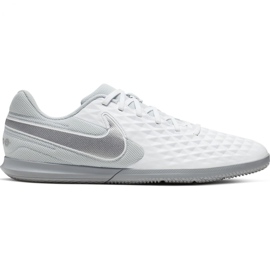 Chaussures d'intérieur Nike Tiempo Legend 8 Club Ic M AT6110-100 blanc blanc