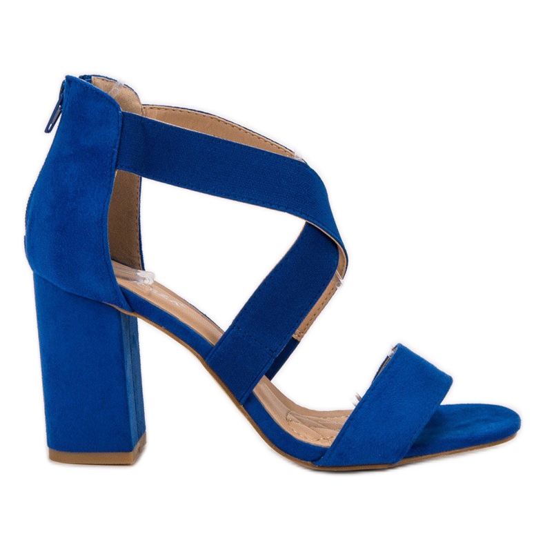 Sandales bleuet sur le curseur VINCEZA