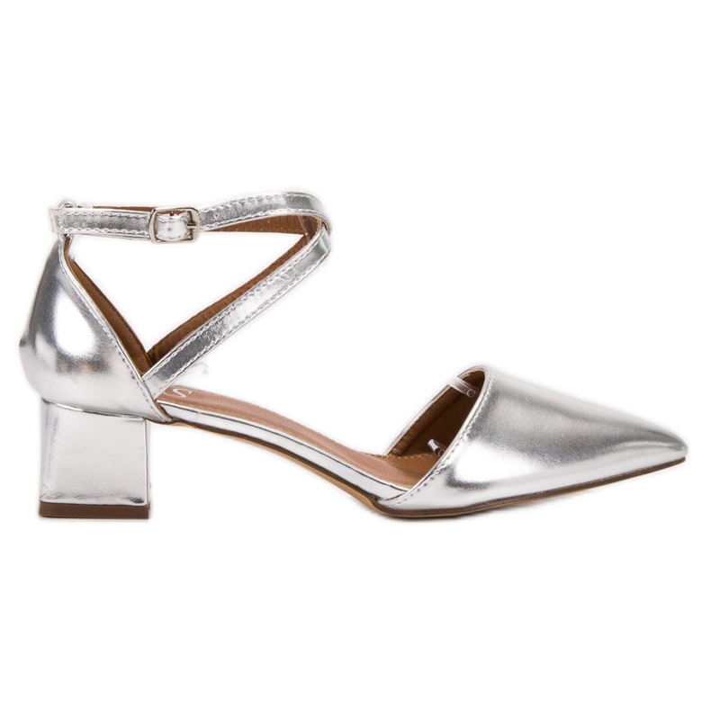 SHELOVET Escarpins en argent gris SHELOVET Escarpins en argent gris