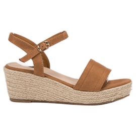 Vices Sandales sur la plate-forme brun Vices Sandales sur la plate-forme brun