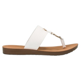 Tongs élégantes VINCEZA blanc