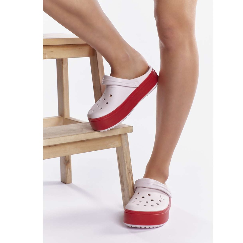 Crocs Crocband Platform Clog 6QB Barely Pink Pepper multicolore