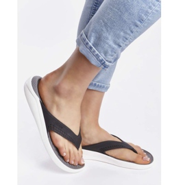 Crocs Literide Flip 05M Noir Fumée multicolore