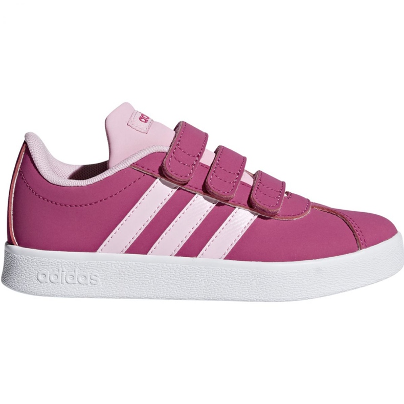 Adidas Vl Court 2.0 Cmf C rose chaussures Jr F36394 Adidas Vl Court 2.0 Cmf C rose chaussures Jr F36394