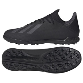 Chaussures de foot Adidas X 19.3 Tf M F35373 noir noir