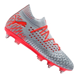Chaussures de foot Puma Future 4.1 Netfit Mx Sg M 105676-01 rouge gris