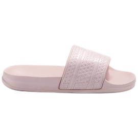 Vices Pantoufles confortables en mousse rose