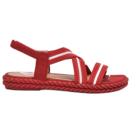 Seastar Sandales confortables pour femmes rouge Seastar Sandales confortables pour femmes rouge